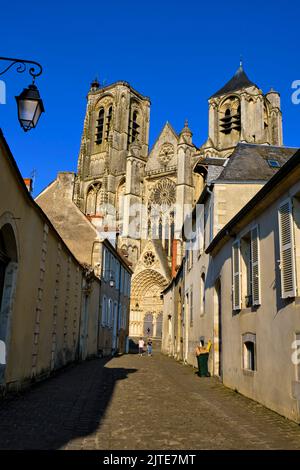 La France, cher (18), Bourges, cathédrale St Etienne, du patrimoine mondial de l'UNESCO Banque D'Images