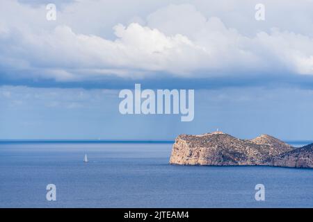 Bateaux de plaisance ancrés, Cala egos, côte d'Andratx, Majorque, Iles Baléares, Espagne Banque D'Images