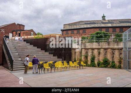 Le théâtre Shakespeare North à Prescot, Merseyside. Le théâtre extérieur Ken Dodd. Banque D'Images