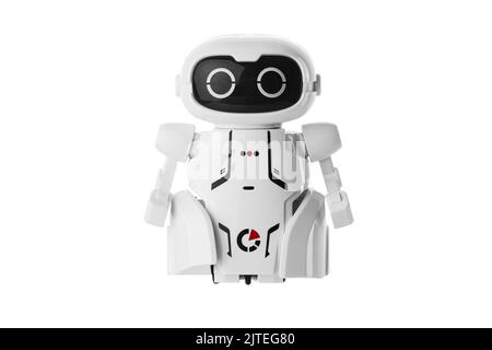 Design moderne ai robot, isolé sur fond blanc Banque D'Images