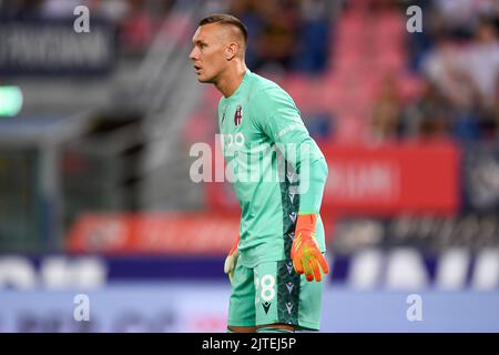 Bologne, Italie. 21st août 2022. Lukasz Skorupski de Bologne pendant le FC de Bologne contre Hellas Verona, football italien série A match à Bologne, Italie, 21 août 2022 crédit: Agence de photo indépendante/Alamy Live News Banque D'Images