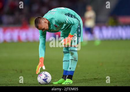 Bologne, Italie. 21st août 2022. Lukasz Skorupski de Bologne pendant le FC de Bologne contre Hellas Verona, football italien série A match à Bologne, Italie, 21 août 2022 crédit: Agence de photo indépendante/Alamy Live News Banque D'Images