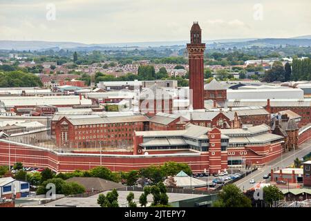 Service pénitentiaire de sa Majesté, prison de Manchester prison pour hommes de catégorie A communément appelée Strangways Banque D'Images