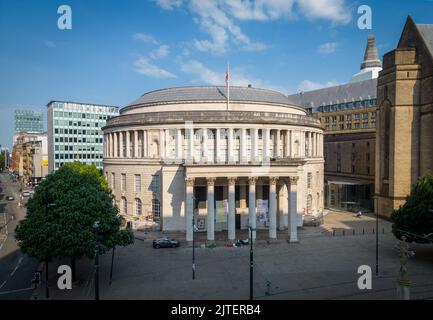 Bibliothèque centrale de Manchester Banque D'Images