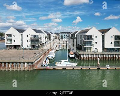 Waterside Marina, Brightlingsea, Essex, Royaume-Uni Banque D'Images