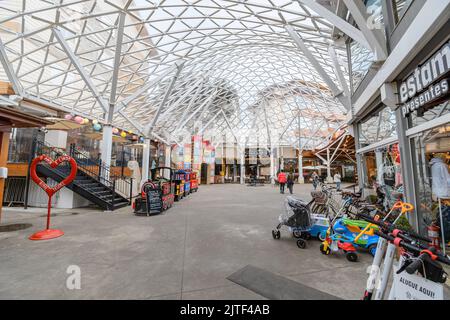 Canela, RS, Brésil - 19 mai 2022 : à l'intérieur de la gare de Campos de Canella. Destination touristique de la ville de Canela. Banque D'Images