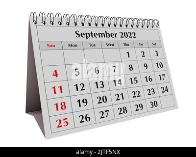 23 Septembre Calendrier 3d Icône 3d Septembre 23 Calendrier Date