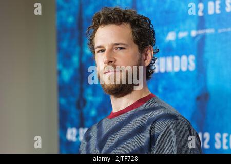 Madrid, Espagne - 30 août 2022, Madrid, Espagne. 30th août 2022. Alvaro Cervantes assiste au photocall '42 segundos' à l'hôtel URSO à Madrid. Crédit : SOPA Images Limited/Alamy Live News Banque D'Images