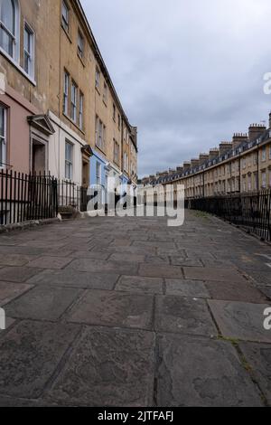 Maisons de ville géorgiennes dans le Paragon, Bath, Royaume-Uni (Aug22) Banque D'Images