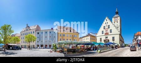 Ville historique de Straubing, Allemagne Banque D'Images