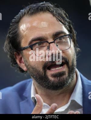 Leeds United Directeur du football Victor Orta avant le match de la Premier League Leeds United contre Everton à Elland Road à Leeds, Royaume-Uni, 30th août 2022 Banque D'Images