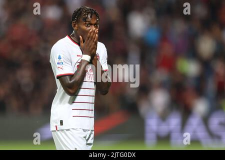 Stade de la MAPEI, Reggio Emilia, Italie, 30 août 2022, Rafael Leao (AC MILAN) réagit pendant les États-Unis Sassuolo vs AC Milan - football italien série A match Banque D'Images