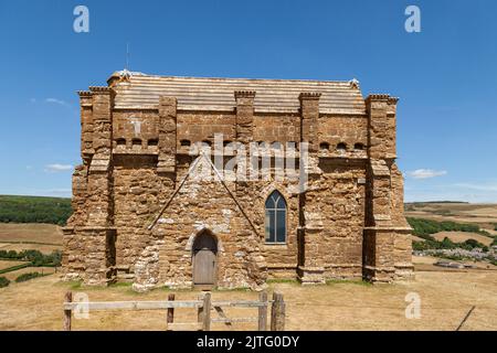 Chapelle Sainte-Catherine (Sainte-Catherine est la sainte patronne des Spitgers) une église datant de 14th ans près d'Abbotsbury, Dorset Banque D'Images