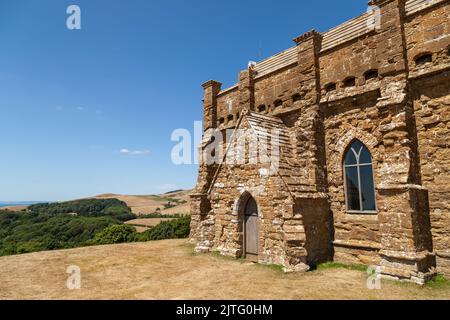 Chapelle Sainte-Catherine (Sainte-Catherine est la sainte patronne des Spitgers) une église datant de 14th ans près d'Abbotsbury, Dorset Banque D'Images