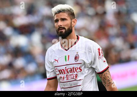 Reggio Emilia, Italie. 30th août 2022. Olivier Giroud portrait pendant les États-Unis Sassuolo vs AC Milan, football italien série A match à Reggio Emilia, Italie, 30 août 2022 crédit: Agence de photo indépendante / Alamy Live News Banque D'Images