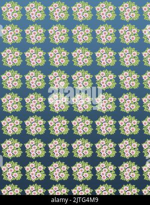 Arrière-plan avec ornement fait de fleurs en fleur, pivoine d'arbre - Paeonia suffruticosa Banque D'Images