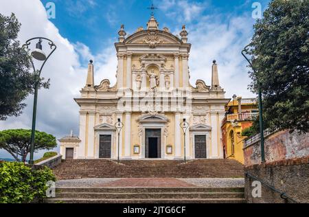 Église baroque San Giacomo à Santa Margherita, Ligure, Italie. Banque D'Images