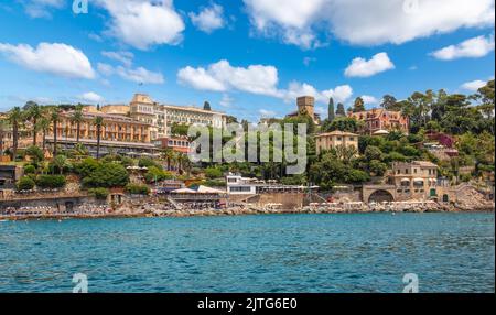 Côte de Santa Margherita Ligure, Italie. Banque D'Images