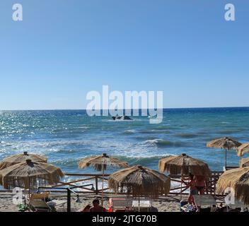 La magnifique baie de Citara avec sa plage suggestive dans la municipalité de Forio sur l'île d'Ischia (Italie, Naples, Campanie) (20) Banque D'Images