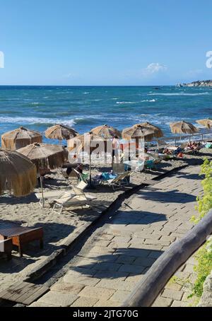 La magnifique baie de Citara avec sa plage suggestive dans la municipalité de Forio sur l'île d'Ischia (Italie, Naples, Campanie) (20) Banque D'Images