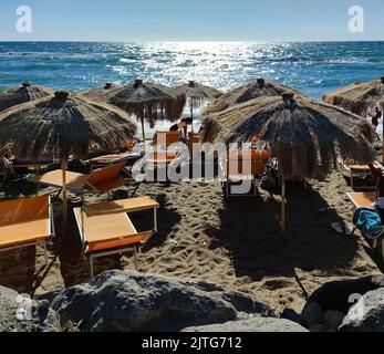 La magnifique baie de Citara avec sa plage suggestive dans la municipalité de Forio sur l'île d'Ischia (Italie, Naples, Campanie) (20) Banque D'Images