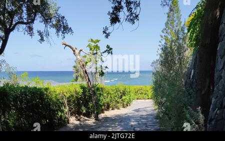 La magnifique baie de Citara avec sa plage suggestive dans la municipalité de Forio sur l'île d'Ischia (Italie, Naples, Campanie) (20) Banque D'Images