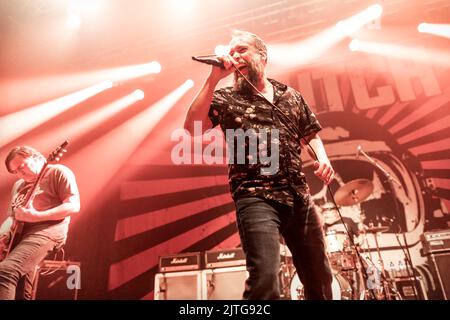 Oslo, Norvège. 24th, août 2022. Le groupe de rock américain Clutch joue un concert au Sentrum Scene d'Oslo. Ici, le chanteur Neil Fallon est vu en direct sur scène. (Crédit photo: Gonzales photo - Terje Dokken). Banque D'Images