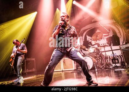 Oslo, Norvège. 24th, août 2022. Le groupe de rock américain Clutch joue un concert au Sentrum Scene d'Oslo. Ici, le chanteur Neil Fallon est vu en direct sur scène. (Crédit photo: Gonzales photo - Terje Dokken). Banque D'Images