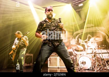 Oslo, Norvège. 24th, août 2022. Le groupe de rock américain Clutch joue un concert au Sentrum Scene d'Oslo. Ici, le chanteur Neil Fallon est vu en direct sur scène. (Crédit photo: Gonzales photo - Terje Dokken). Banque D'Images