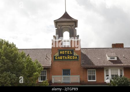 L'hôtel historique Casteneda à Las Vegas, NM USA, arrêt Amtrak Banque D'Images