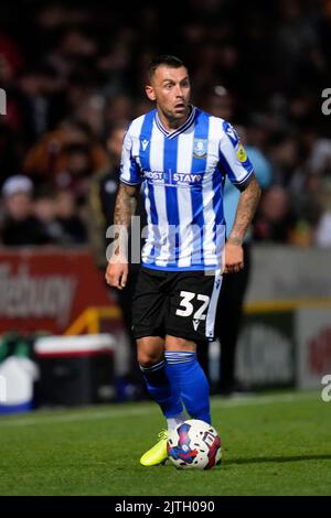 Bradford, Royaume-Uni. 30th août 2022. Jack Hunt #32 de Sheffield mercredi à Bradford, Royaume-Uni le 8/30/2022. (Photo de Steve Flynn/News Images/Sipa USA) crédit: SIPA USA/Alay Live News Banque D'Images