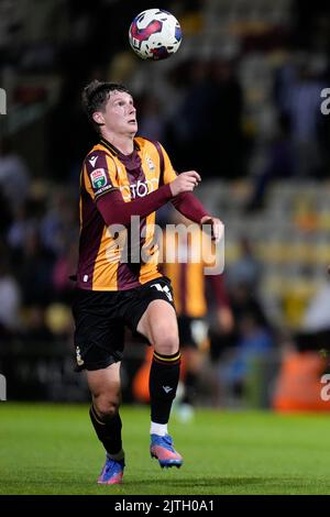 Bradford, Royaume-Uni. 30th août 2022. Matty Foulds #14 de Bradford City à Bradford, Royaume-Uni le 8/30/2022. (Photo de Steve Flynn/News Images/Sipa USA) crédit: SIPA USA/Alay Live News Banque D'Images