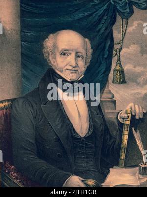 Un portrait du président Martin van Buren. Martin van Buren était le huitième président des États-Unis. Banque D'Images
