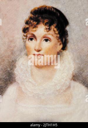 Un portrait de la femme du président Martin Van Buren Hannah Van Buren (née Hannah van Hoes). Elle est morte jeune de la tuberculose et n'a jamais servi comme première dame. Van Buren ne s'est jamais remarié et sa fille en droit Angelica Singleton Van Buren a servi comme sa première Dame. Banque D'Images