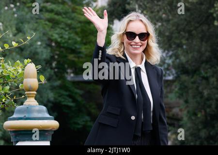 Nina Hoss arrive à l'Excelsior Hotel Peer lors du Festival International du film de Venise 79th, à 31 août 2022, à Venise, en Italie. Photo de Marco Piovanotto/ABACAPRESS.COM Banque D'Images