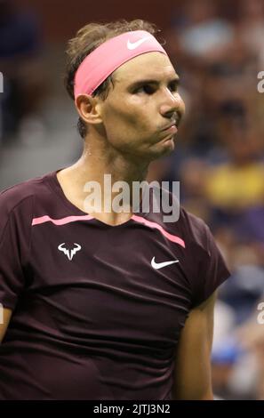 New York, Etats-Unis, 31/08/2022, Rafael Nadal d'Espagne pendant le jour 2 de l'US Open 2022, 4th Grand tournoi de tennis de la saison sur 30 août 2022 au Centre national de tennis de l'USTA à New York, Etats-Unis - photo Jean Catuffe / DPPI Banque D'Images