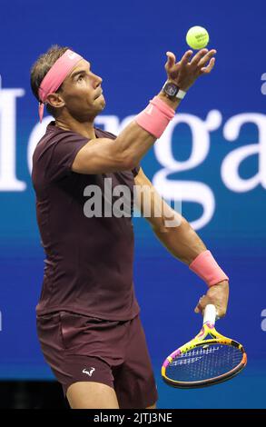 New York, Etats-Unis, 31/08/2022, Rafael Nadal d'Espagne pendant le jour 2 de l'US Open 2022, 4th Grand tournoi de tennis de la saison sur 30 août 2022 au Centre national de tennis de l'USTA à New York, Etats-Unis - photo Jean Catuffe / DPPI Banque D'Images