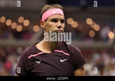 New York, Etats-Unis, 31/08/2022, Rafael Nadal d'Espagne pendant le jour 2 de l'US Open 2022, 4th Grand tournoi de tennis de la saison sur 30 août 2022 au Centre national de tennis de l'USTA à New York, Etats-Unis - photo Jean Catuffe / DPPI Banque D'Images