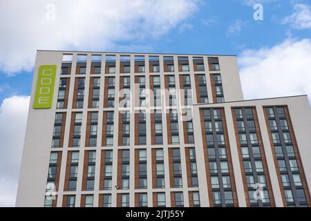 Immeuble d'appartements en hauteur à Coventry, Royaume-Uni Banque D'Images