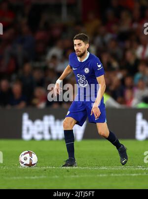 Southampton, Angleterre, le 30th août 2022. Jorginho de Chelsea pendant le match de la première Ligue au stade St Mary's, à Southampton. Le crédit photo devrait se lire: David Klein / Sportimage Banque D'Images