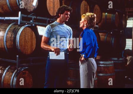 Falcon Crest, Fernsehserie, USA 1981 - 1990, acteurs : Lorenzo Lamas, Abby Dalton Banque D'Images