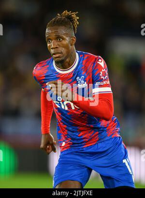 30 août 2022 - Crystal Palace v Brentford - Premier League - Selhurst Park le Wilfried Zaha du Crystal Palace lors du match de Premier League contre Brentford. Image : Mark pain / Alamy Live News Banque D'Images