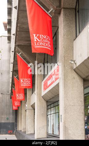 King's College London, The Strand, Aldwych, Angleterre, Royaume-Uni Banque D'Images