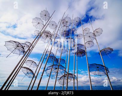 Les parapluies par George Zongolopoulos, Thessalonique, Macédoine centrale, Grèce Banque D'Images