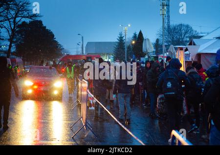 SIRET Border, Roumanie - 02 mars 2022: Ukrainian Refuses photo éditoriale - stock image Banque D'Images