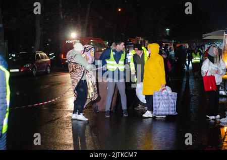 SIRET Border, Roumanie - 02 mars 2022: Ukrainian Refuses photo éditoriale - stock image Banque D'Images