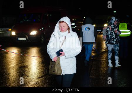 SIRET Border, Roumanie - 02 mars 2022: Ukrainian Refuses photo éditoriale - stock image Banque D'Images