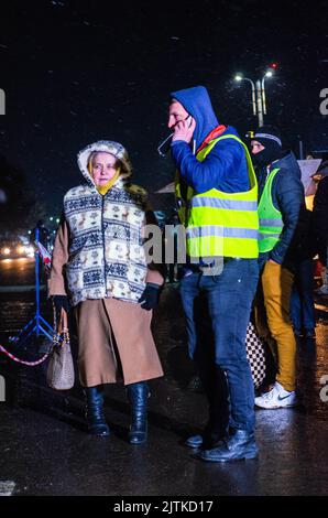 SIRET Border, Roumanie - 02 mars 2022: Ukrainian Refuses photo éditoriale - stock image Banque D'Images