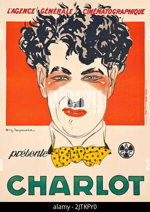 Affiche du film - Auguste Leymarie - CHARLIE CHAPLIN CHARLOT - 1917 Banque D'Images