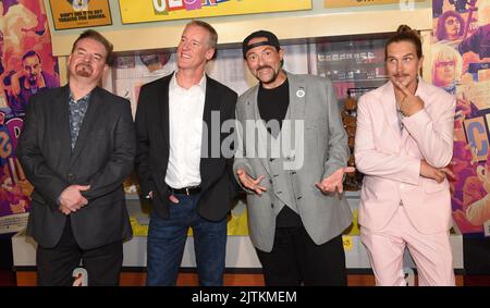 Brian O'Halloran, Jeff Anderson, Kevin Smith et Jason Mewes arrivent à la première « Clerks III » de Los Angeles au TCL Chinese 6 Theatre sur 24 août 2022 à Hollywood, CA. © OConnor/AFF-USA.com Banque D'Images